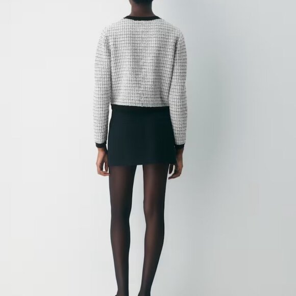 NWT Aritzia APPROACH Long Sleeve Tweed Cardigan XS - Picture 5 of 7